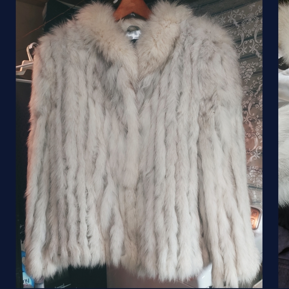 Blue Fox Vintage Coat Nwt